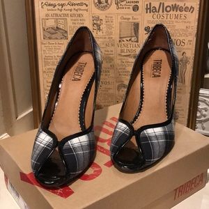 Tribecca Plaid Heels